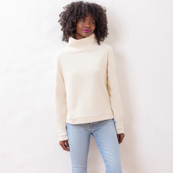 Dudley Stephens Sweaters - Dudley Stephens Park Slope Turtleneck in Cream